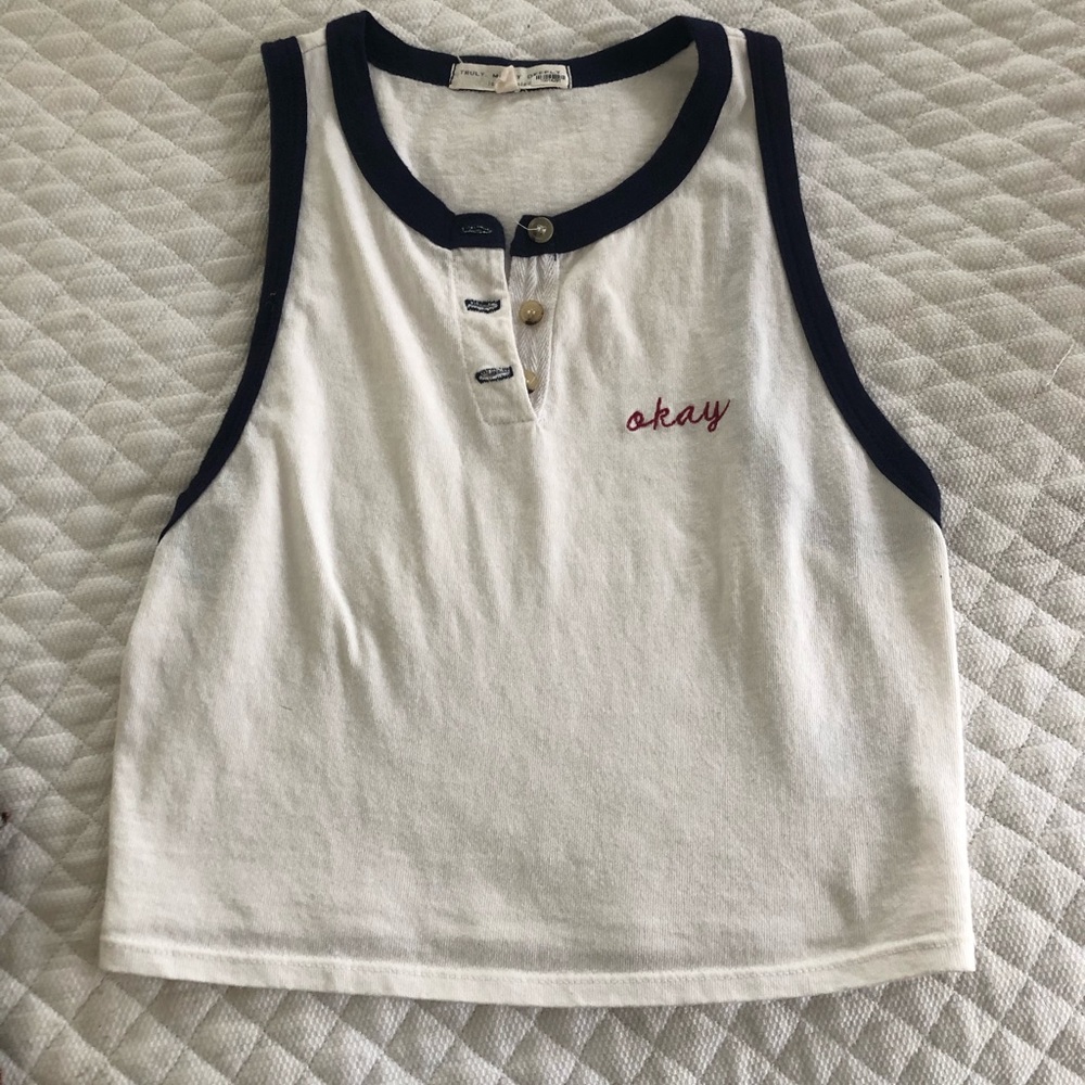 “Okay” Crop Top